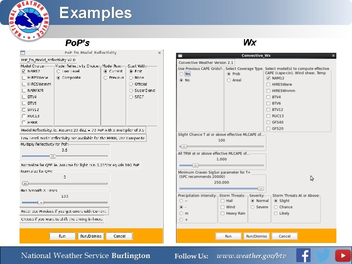 Examples Po. P’s Wx 