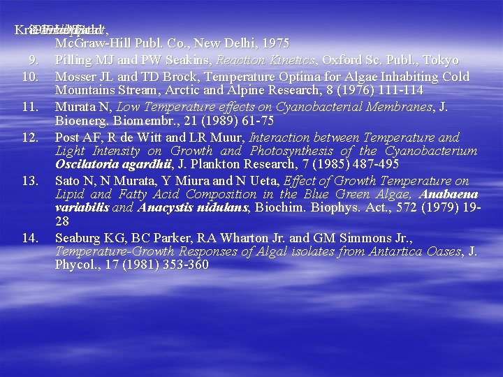 Kriedmann 8. Development PE Growth Plant and Leopold AC Tata , , Mc. Graw-Hill