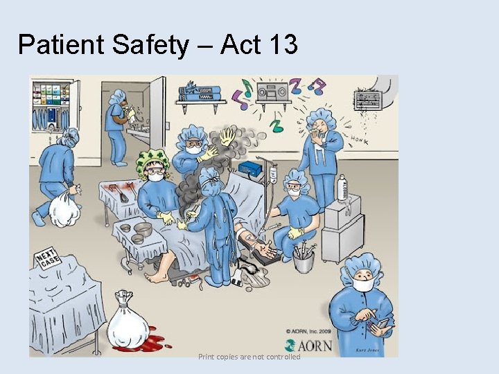Patient Safety – Act 13 Print copies are not controlled 