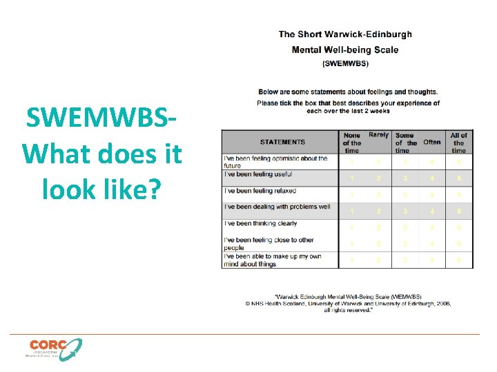 SWEMWBSWhat does it look like? 