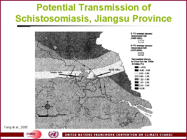 Potential Transmission of Schistosomiasis, Jiangsu Province Yang et al. , 2005 