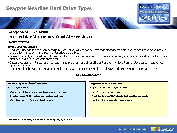 Seagate Nearline Hard Drive Types Seagate NL 35 Series Nearline Fibre Channel and Serial