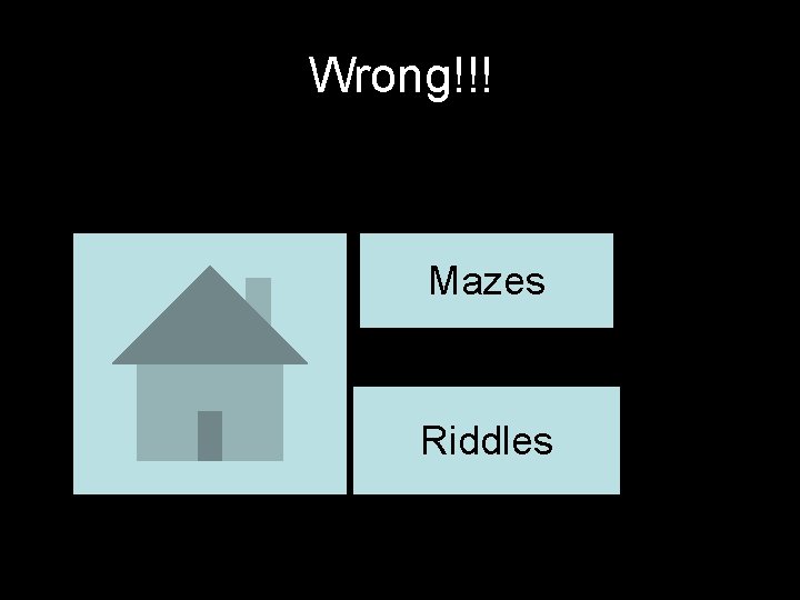 Wrong!!! Mazes Riddles 