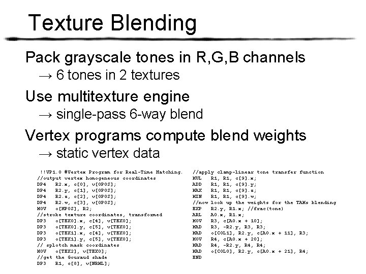 Texture Blending Pack grayscale tones in R, G, B channels → 6 tones in