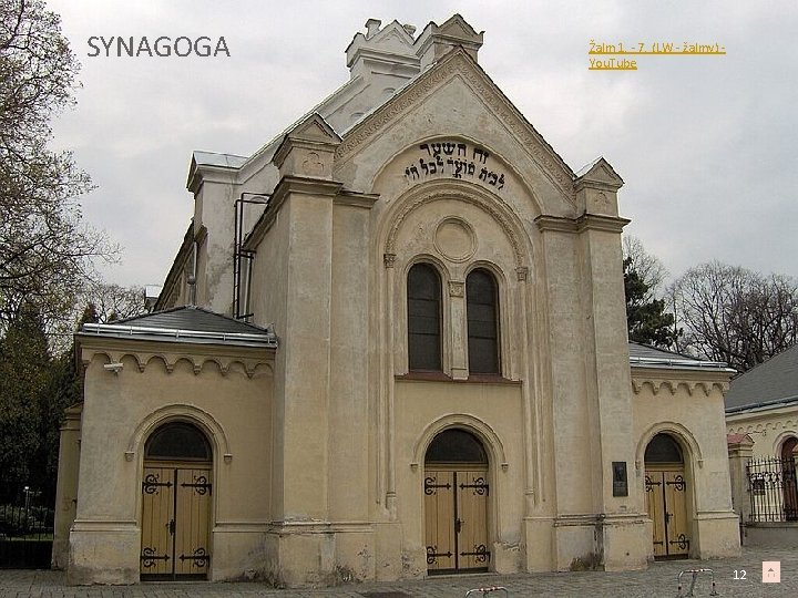  SYNAGOGA Žalm 1. - 7. (LW - žalmy) - You. Tube 12 