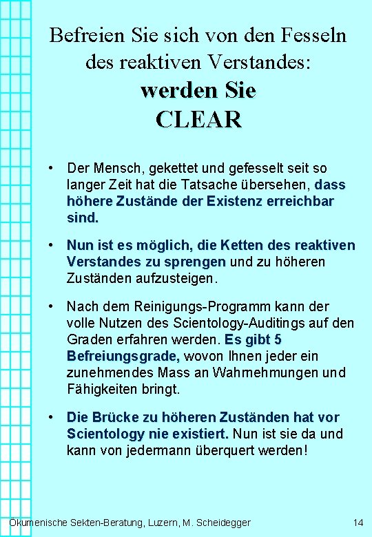 Befreien Sie sich von den Fesseln des reaktiven Verstandes: werden Sie CLEAR • Der