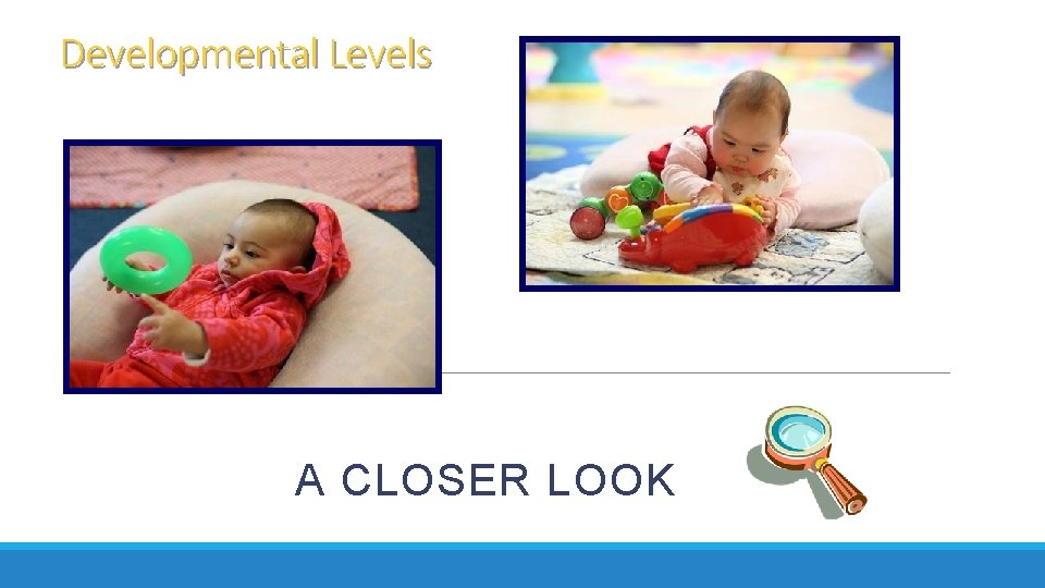 Developmental Levels A CLOSER LOOK Developmental Levels A CLOSER LOOK