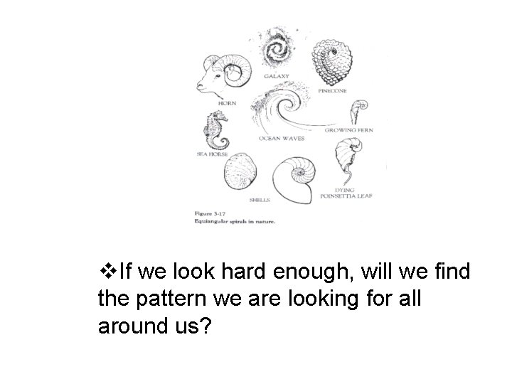v. If we look hard enough, will we find the pattern we are looking