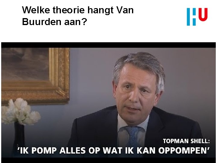 Welke theorie hangt Van Buurden aan? 