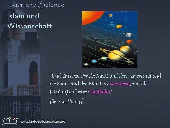 Islam und Wissenschaft “Und Er ist es, Der die Nacht und den Tag erschuf