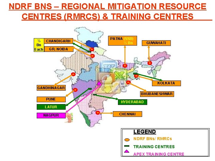 NDRF BNS – REGIONAL MITIGATION RESOURCE CENTRES (RMRCS) & TRAINING CENTRES ½ CHANDIGARH Bn