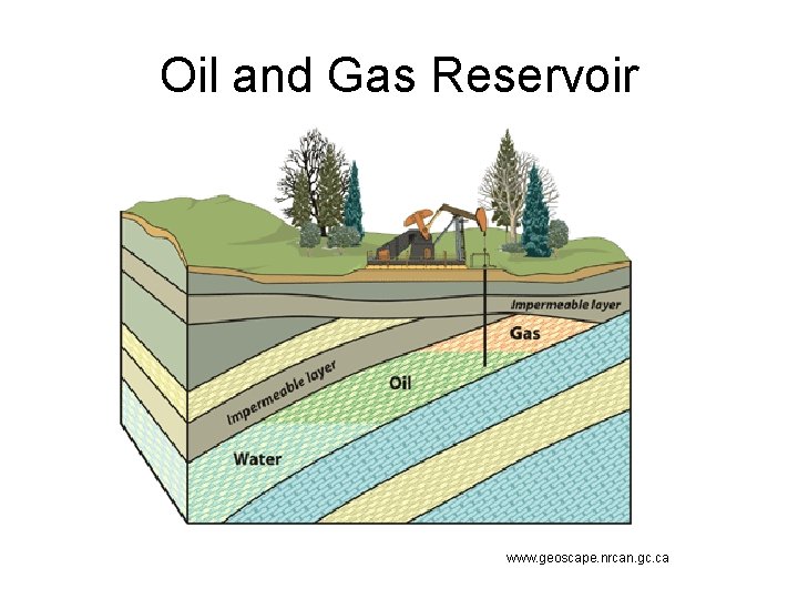 Oil and Gas Reservoir www. geoscape. nrcan. gc. ca 
