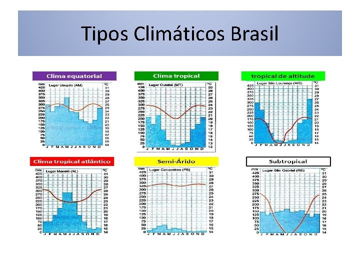 Tipos Climáticos Brasil 