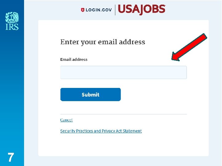 Step one – enter Email address 7 