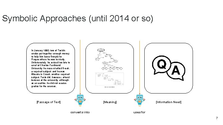 Symbolic Approaches (until 2014 or so) In January 1880, two of Tesla's uncles put