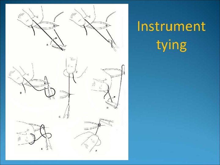 Instrument tying 