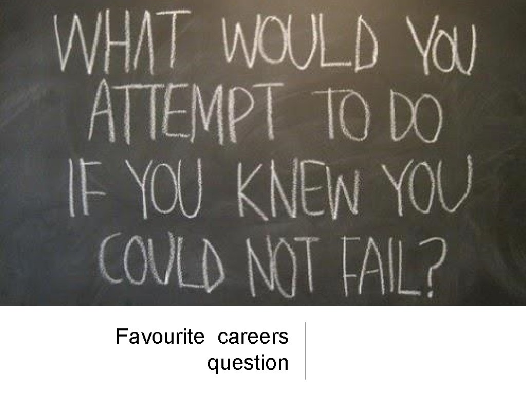 Favourite careers question Favourite careers question