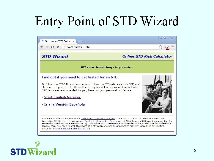 Entry Point of STD Wizard 6 