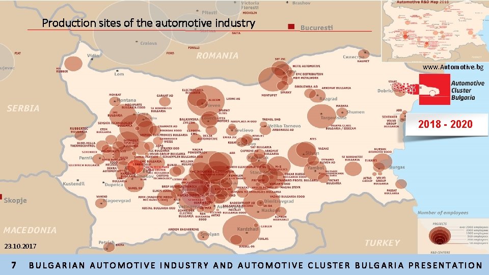 Production sites of the automotive industry www. Automotive. bg 2018 - 2020 23. 10.