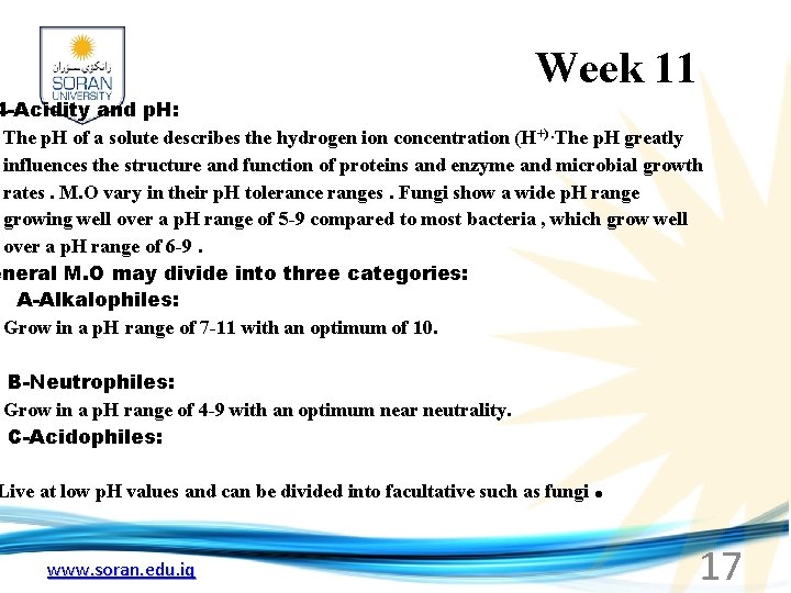  Week 11 4 -Acidity and p. H: The p. H of a solute