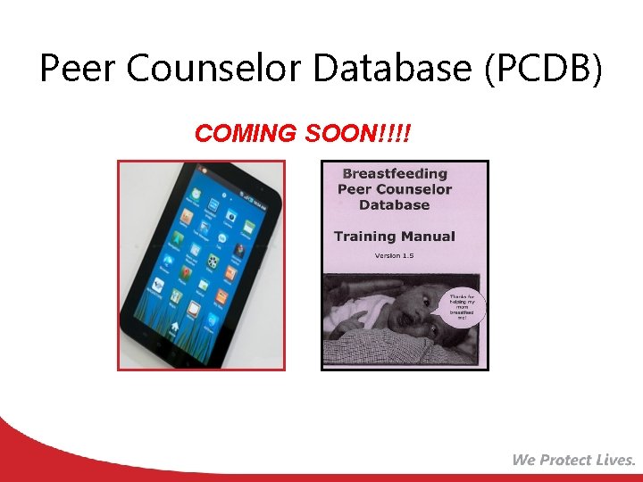 Peer Counselor Database (PCDB) COMING SOON!!!! 