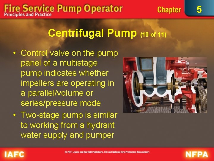5 Centrifugal Pump • Control valve on the pump panel of a multistage pump