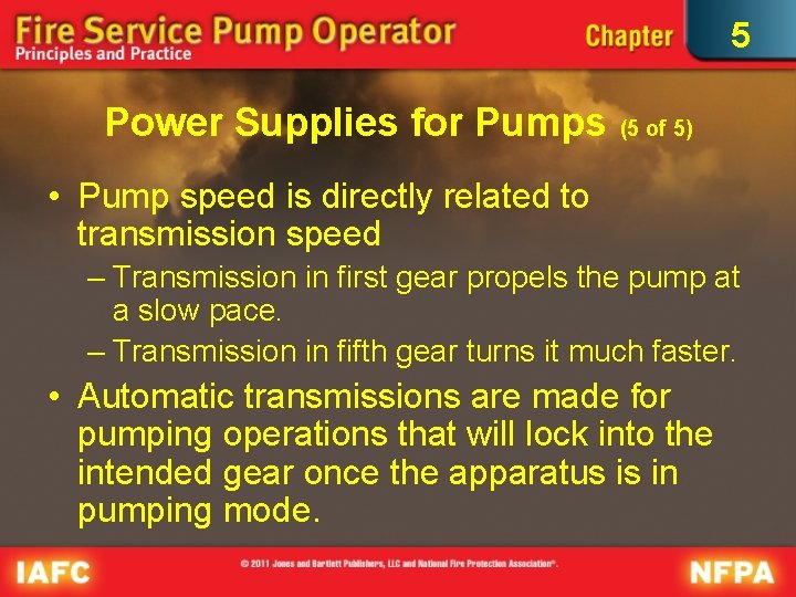 5 Power Supplies for Pumps (5 of 5) • Pump speed is directly related