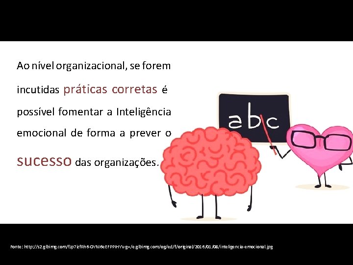 Ao nível organizacional, se forem incutidas práticas corretas é possível fomentar a Inteligência emocional