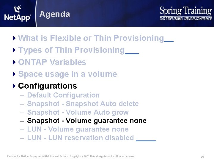 Agenda 4 What is Flexible or Thin Provisioning 4 Types of Thin Provisioning 4