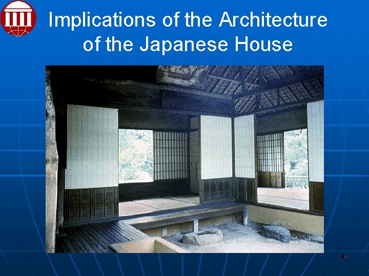 Implications of the Architecture of the Japanese House 46 