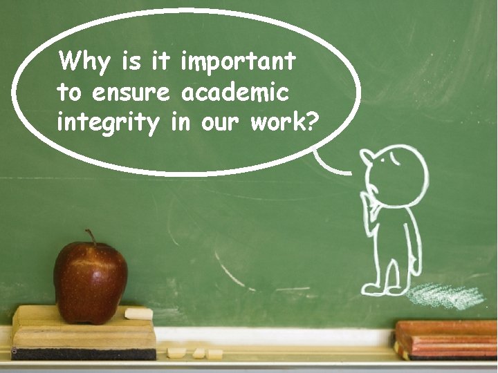 Why is it important to ensure academic integrity in our work? 6 