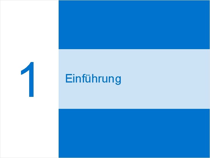 1 Einführung 