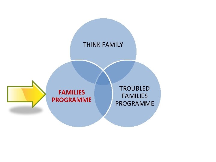 THINK FAMILY FAMILIES PROGRAMME TROUBLED FAMILIES PROGRAMME 