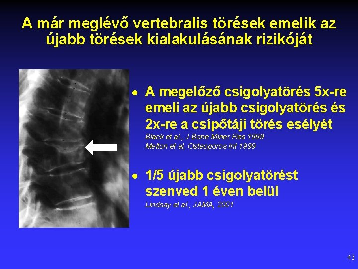 A már meglévő vertebralis törések emelik az újabb törések kialakulásának rizikóját · A megelőző