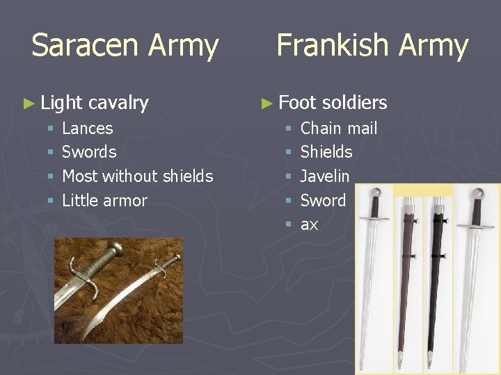 Saracen Army ► Light § § cavalry Lances Swords Most without shields Little armor