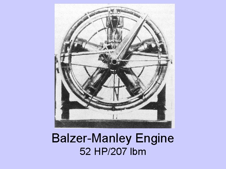 Balzer-Manley Engine 52 HP/207 lbm 