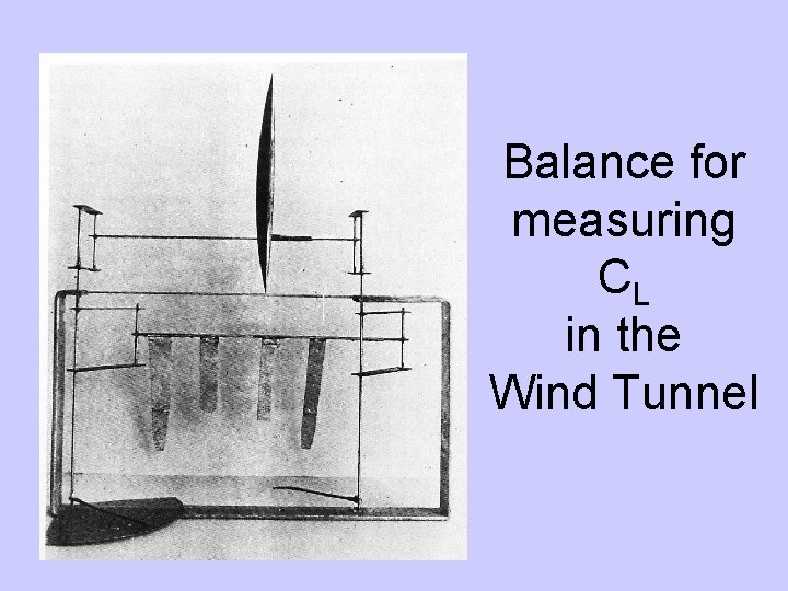 Balance for measuring CL in the Wind Tunnel 