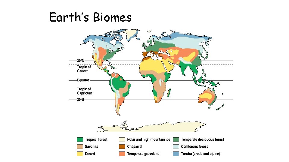 Earth’s Biomes 2005 -2006 Earth’s Biomes 2005 -2006