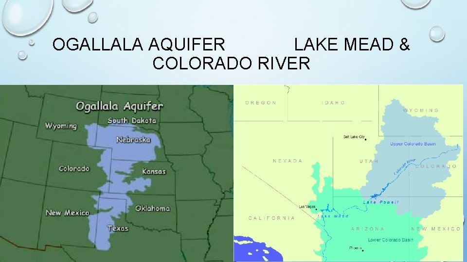 OGALLALA AQUIFER LAKE MEAD & COLORADO RIVER 