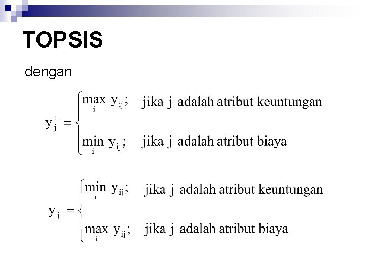 TOPSIS dengan 