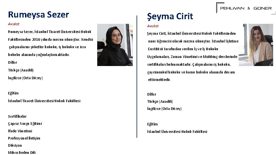 Rumeysa Sezer Avukat Şeyma Cirit Avukat Rumeysa Sezer, İstanbul Ticaret Üniversitesi Hukuk Şeyma Cirit,