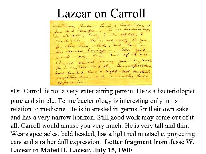 Lazear on Carroll • Dr. Carroll is not a very entertaining person. He is