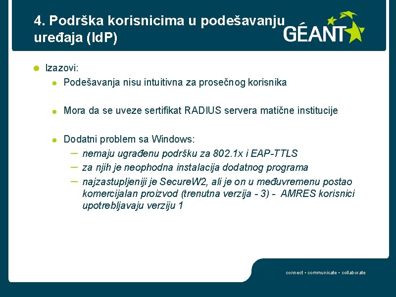 4. Podrška korisnicima u podešavanju uređaja (Id. P) Izazovi: Podešavanja nisu intuitivna za prosečnog