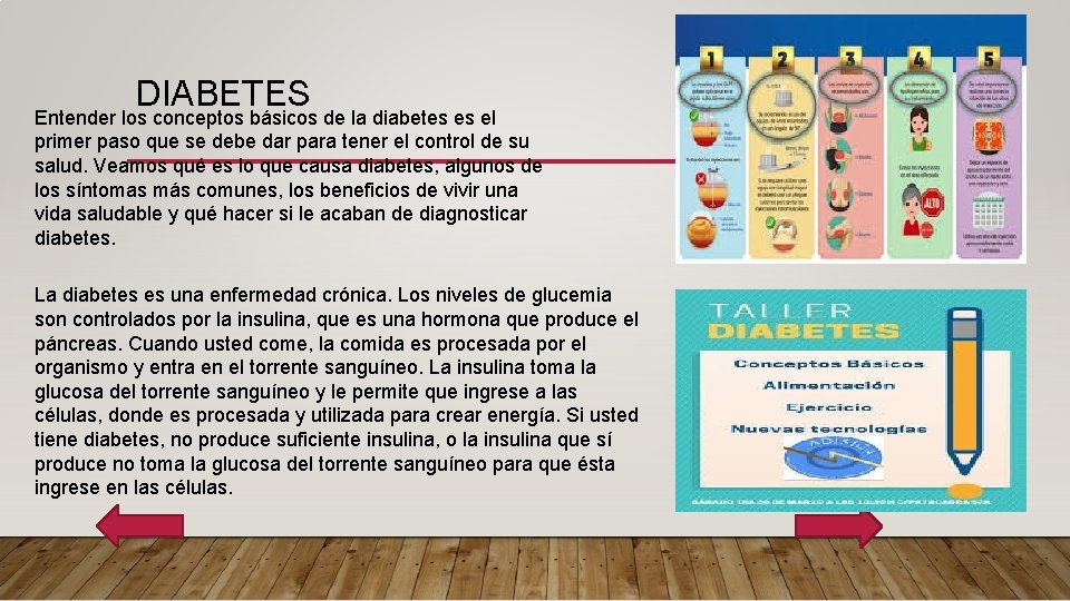 DIABETES Entender los conceptos básicos de la diabetes es el primer paso que se