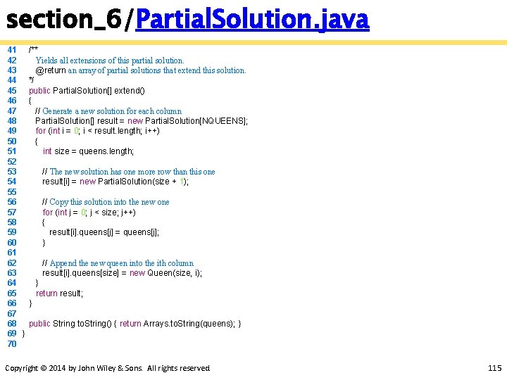 section_6/Partial. Solution. java 41 42 43 44 45 46 47 48 49 50 51