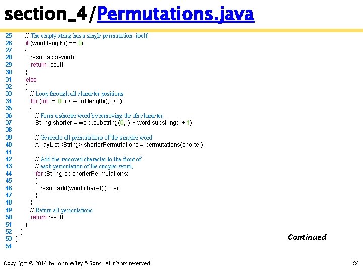 section_4/Permutations. java 25 26 27 28 29 30 31 32 33 34 35 36