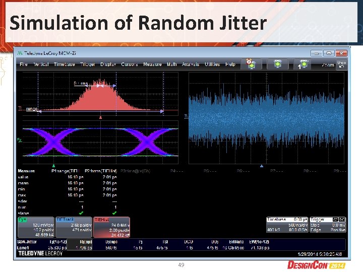 Simulation of Random Jitter 49 