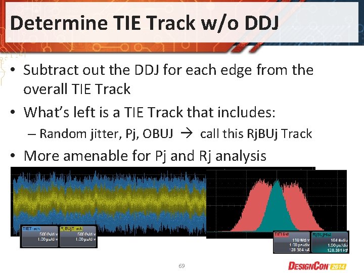 Determine TIE Track w/o DDJ • Subtract out the DDJ for each edge from