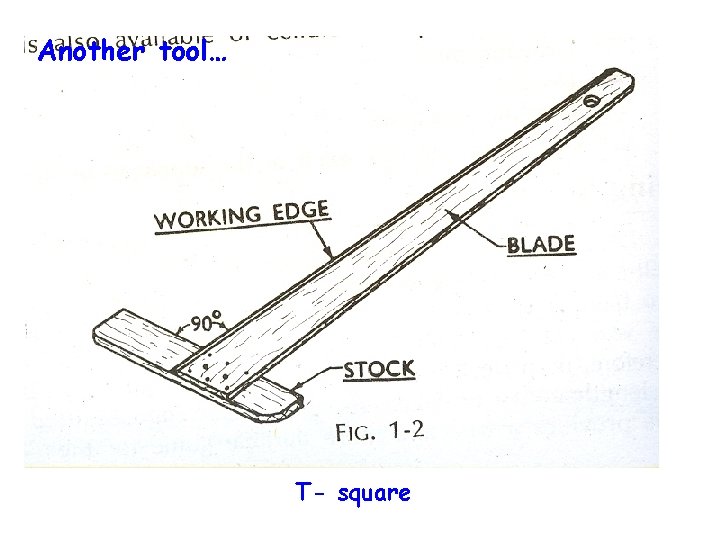 Another tool… T- square 