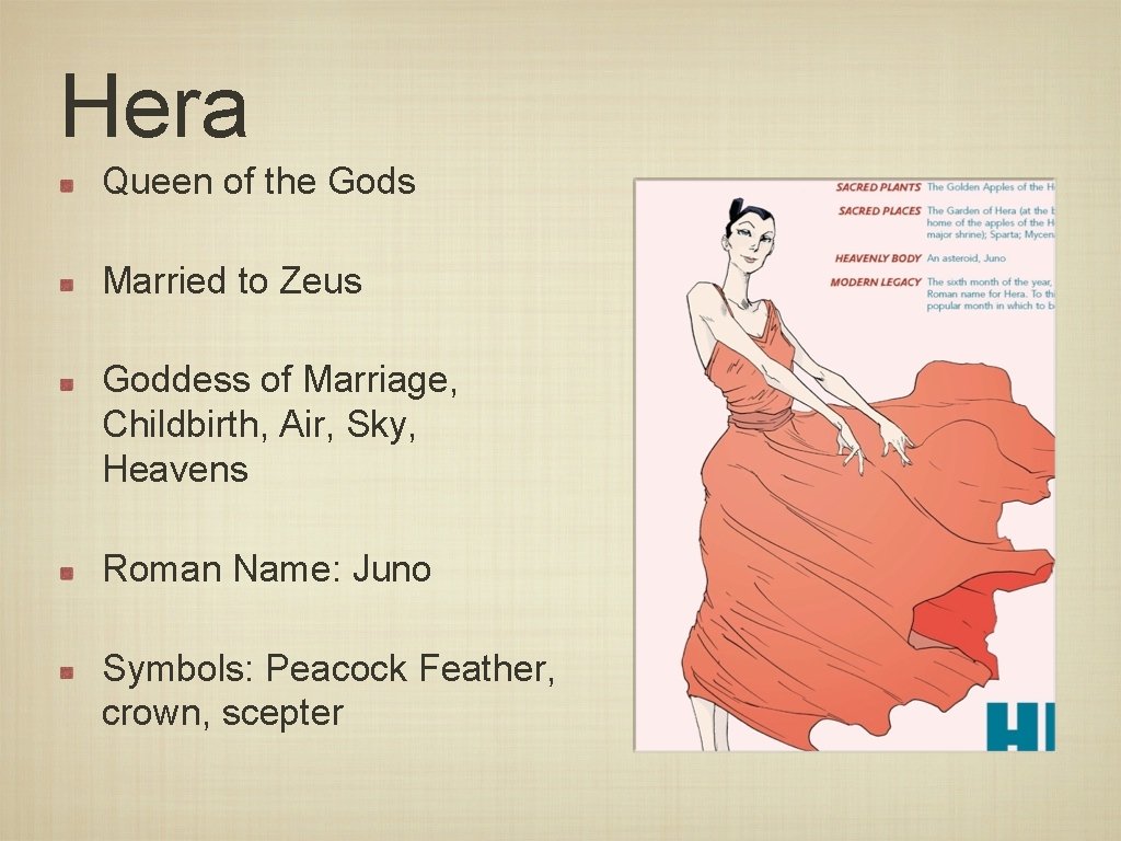 Hera Queen of the Gods Married to Zeus Goddess of Marriage, Childbirth, Air, Sky,